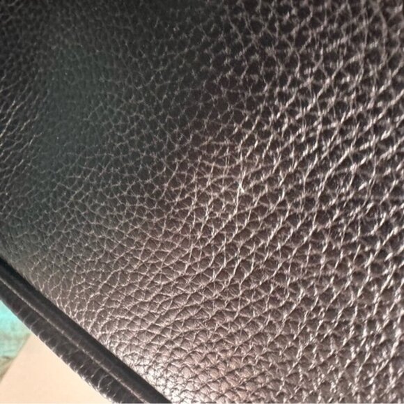 Melrose Glam Birken Style Black Leather Handbag Silver Stud Embellishments - Picture 8 of 16